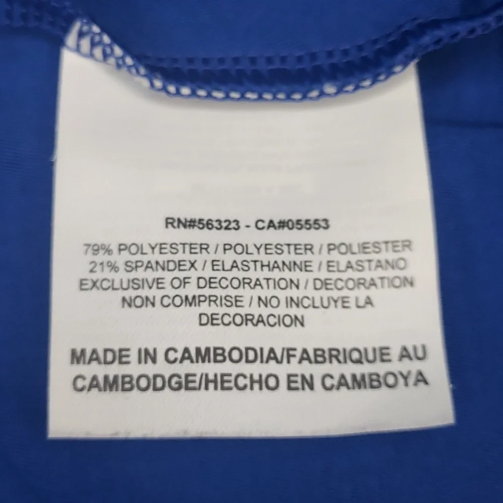 Nike Golf Dri-Fit Blue Zip Front Performance Top Women's Size Large